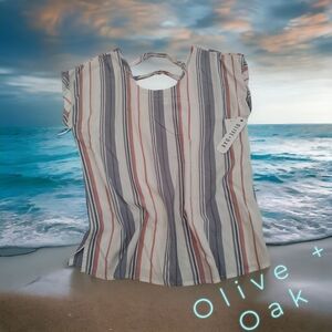 Olive + Oak blouse rayon women M